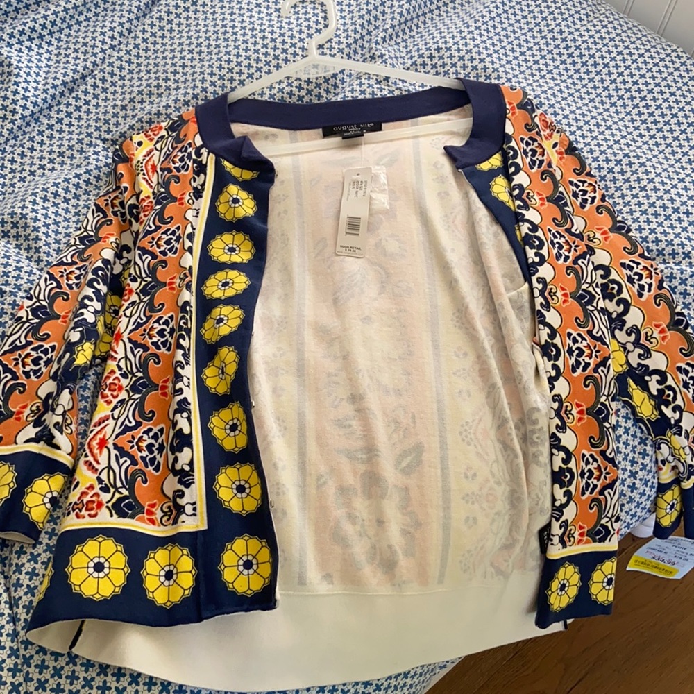 August Silk cardigan